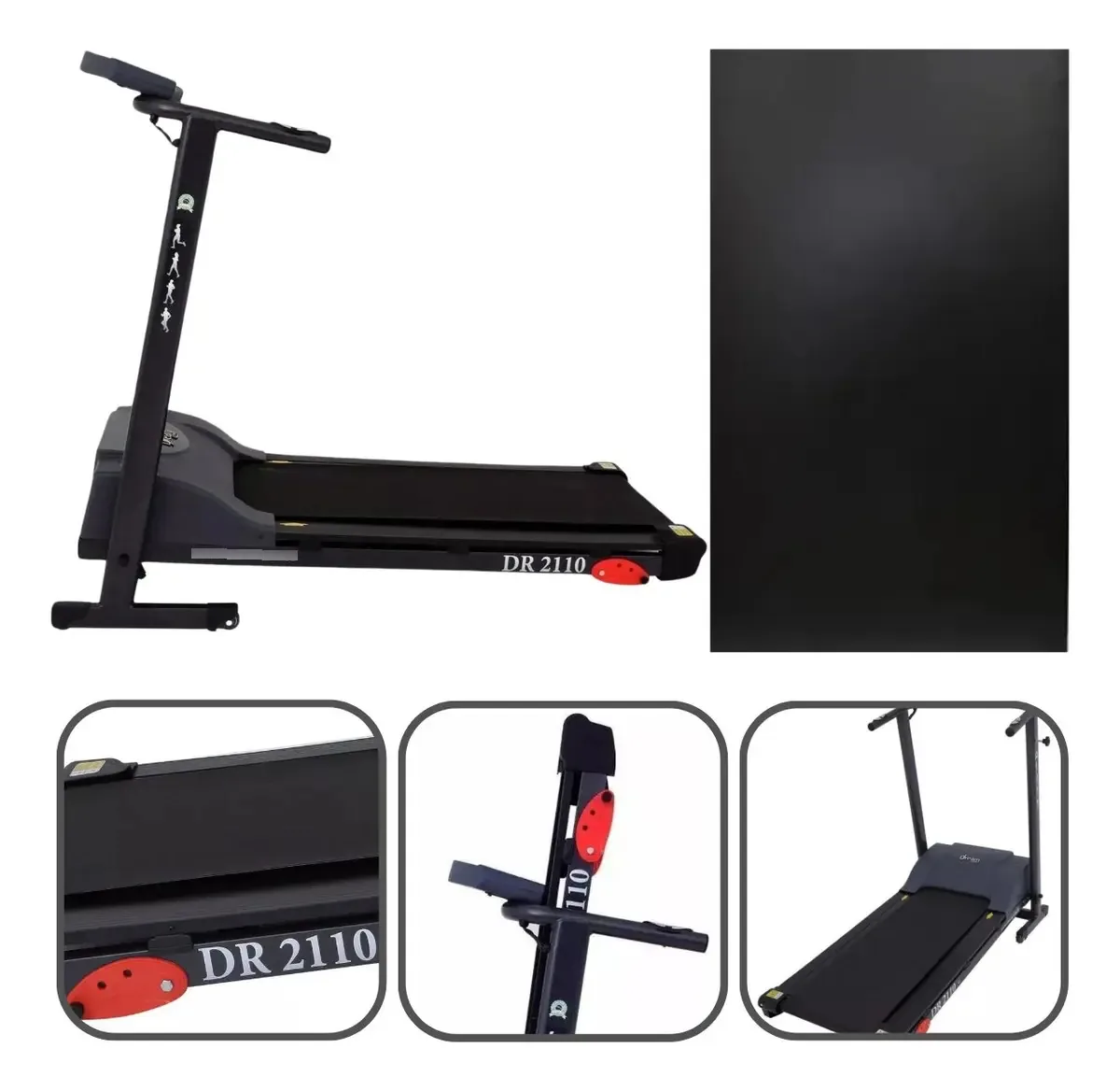 Prancha Esteira Ergometrica Dream Dr2110 Cor Preto