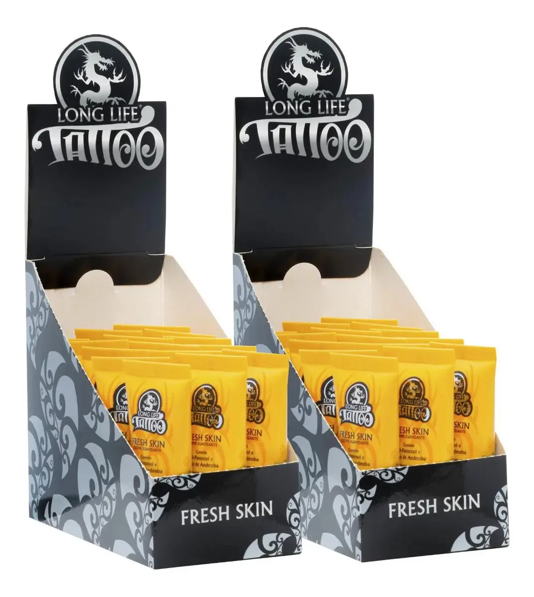 Kit 2 Caixas Creme Pós Tatuagem 20ml 30 Unids Fresh Skin