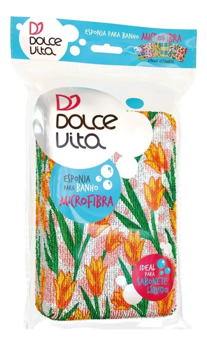 Esponja Para Banho Limpeza Microfibra Ultra Macia Dupla Face