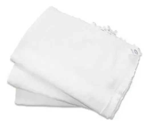 Pano Chão Duplo Limpeza Doméstica 40cm X 60cm Branco Unidade