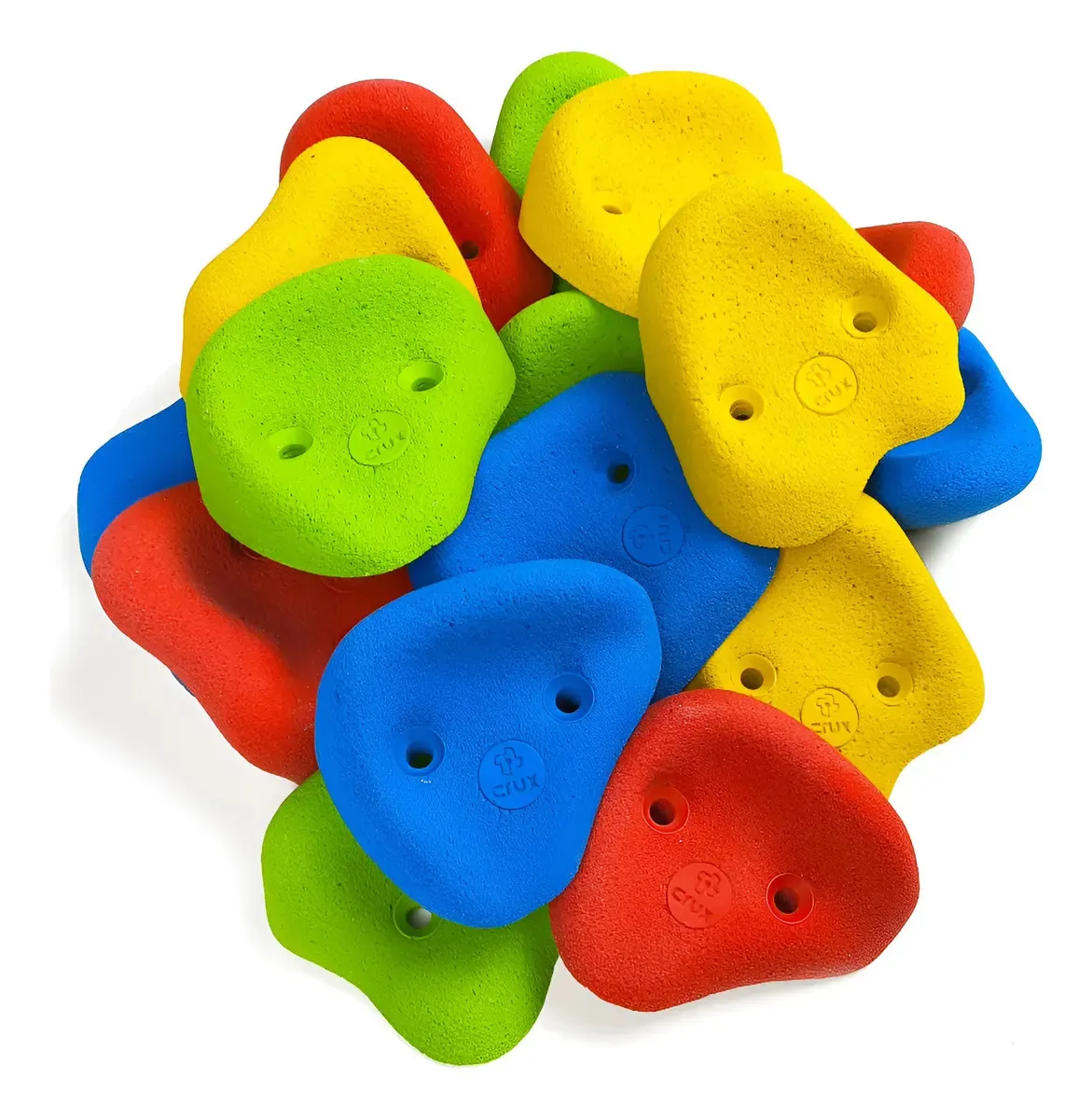 Kit 16 Agarras Infantis Em Resina + Fixadores Alvenaria Cor Coloridas | Fixação Para Alvenaria