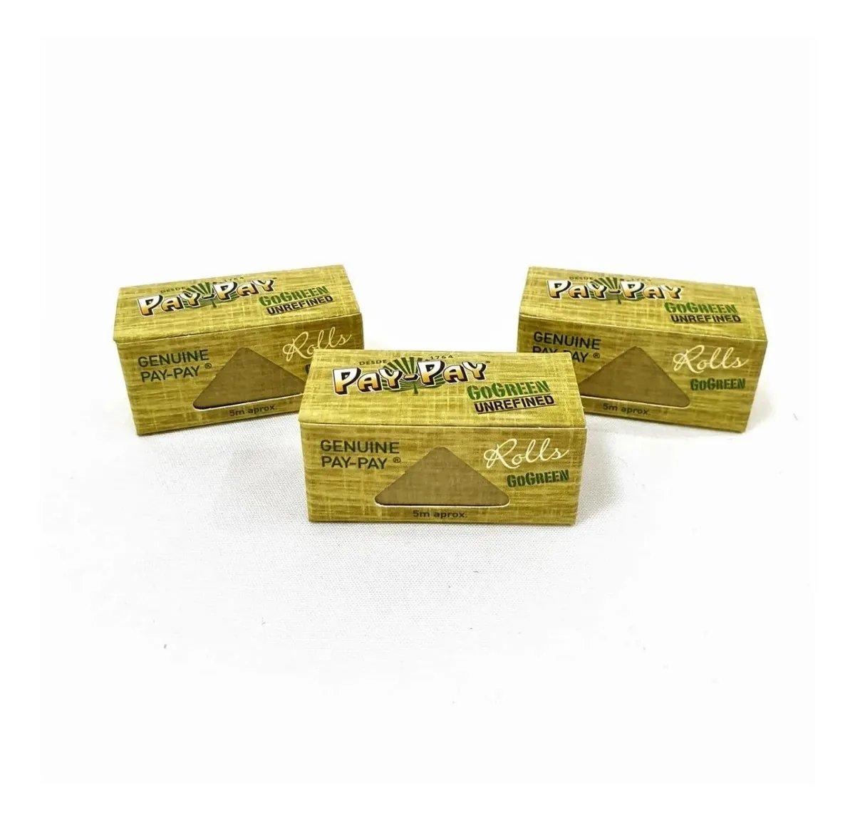 Seda Pay Pay Verde de Alfafa Para Enrolar Tabaco, Kit com 3 Unidades