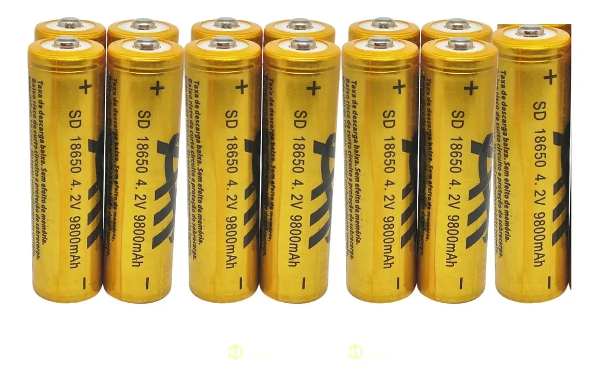 800 Baterias Recarregável 18650 9800mah 4,2v Lanterna Tática
