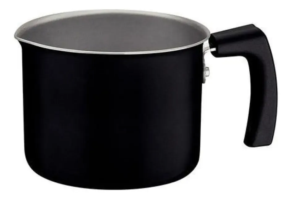 Canecão Leiteira Fervedor Preto Alumínio 1,30 Litros N12