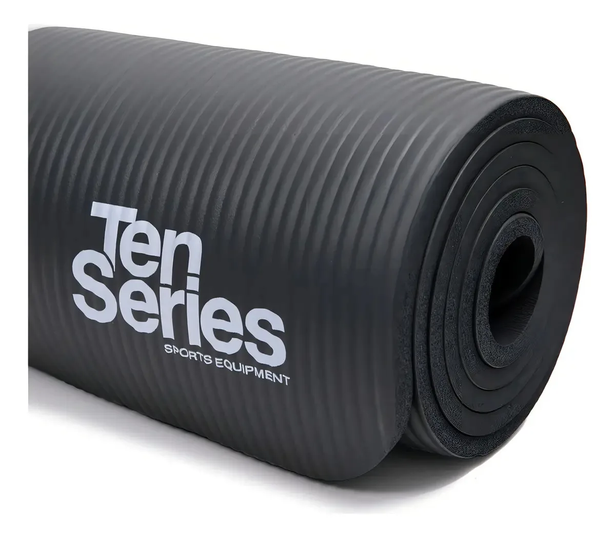 Tapete de treinamento e ioga preto da série Ten