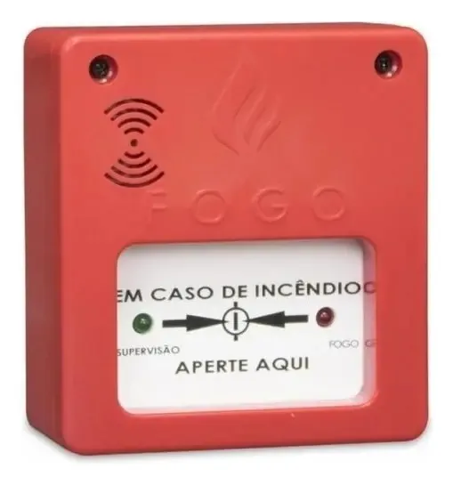 Kit 10 Botoeiras Manual Alarme Incêndio Convencional Segurimax