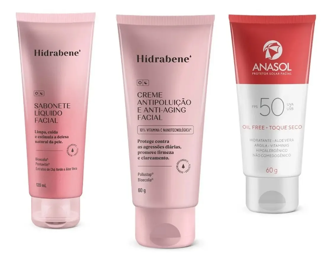 Kit Especial Limpeza Facial Hdratação Facial E Proteção 50