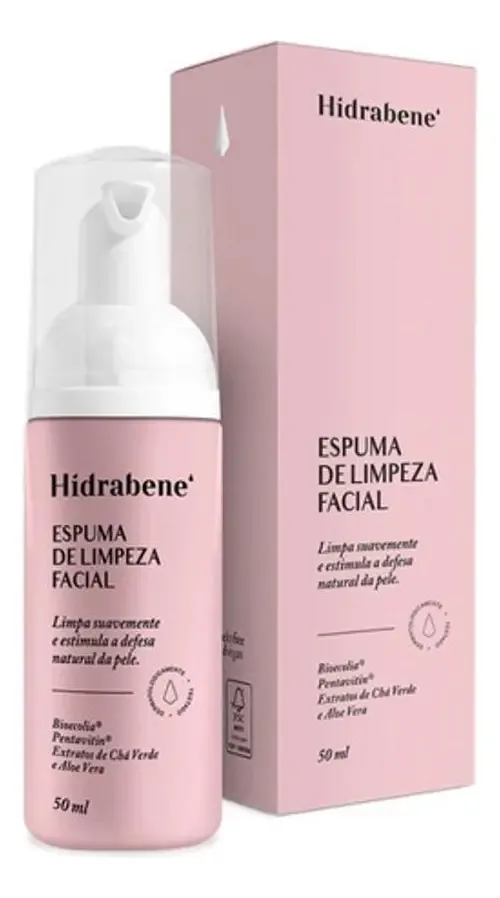 Espuma De Limpeza Facial Suave E Eficaz 50 Ml - Hidrabene