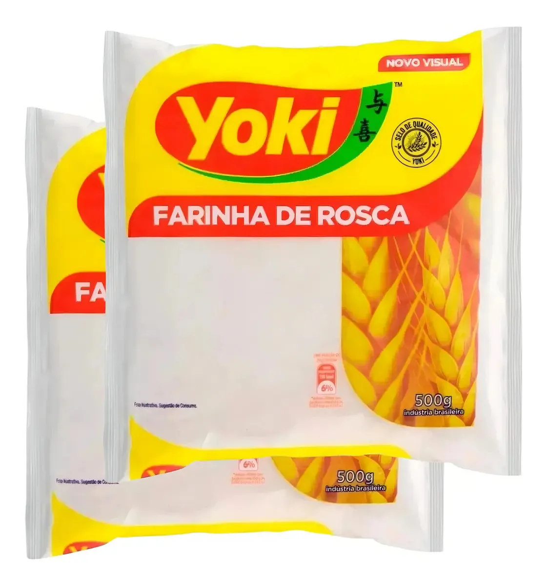 Kit 02 Farinha De Rosca Yoki Pacote 500g