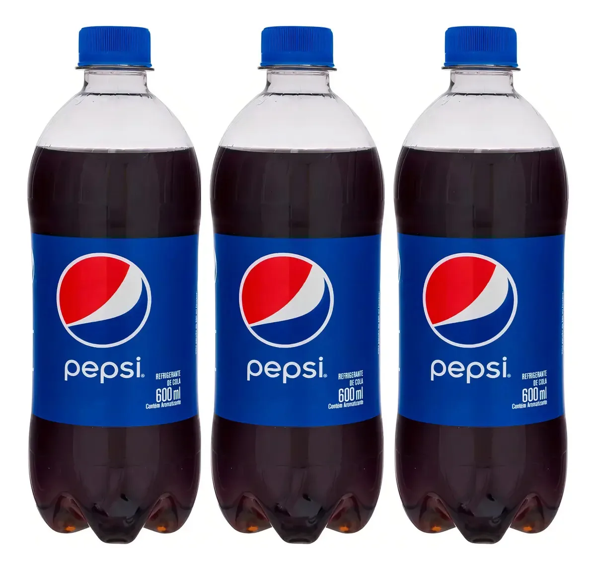 Kit 3 Refrigerante Pepsi Cola Garrafa 600ml