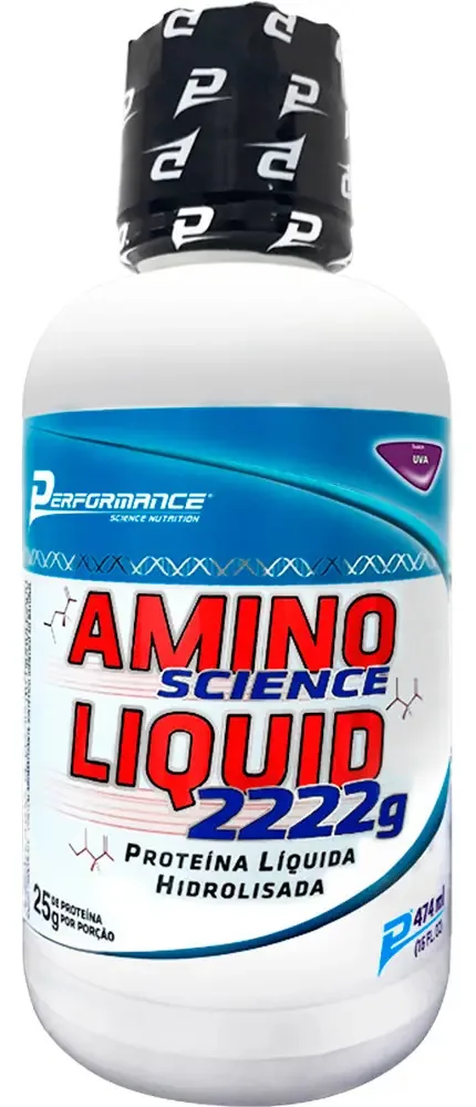 Amino Science Liquid 2222 (474ml) Performance Nutrition Sabor Framboesa