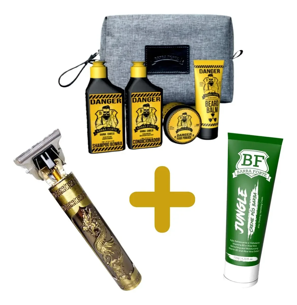 Kit Namorado Lenhador Pós Barba + Máquina De Babear + Loção