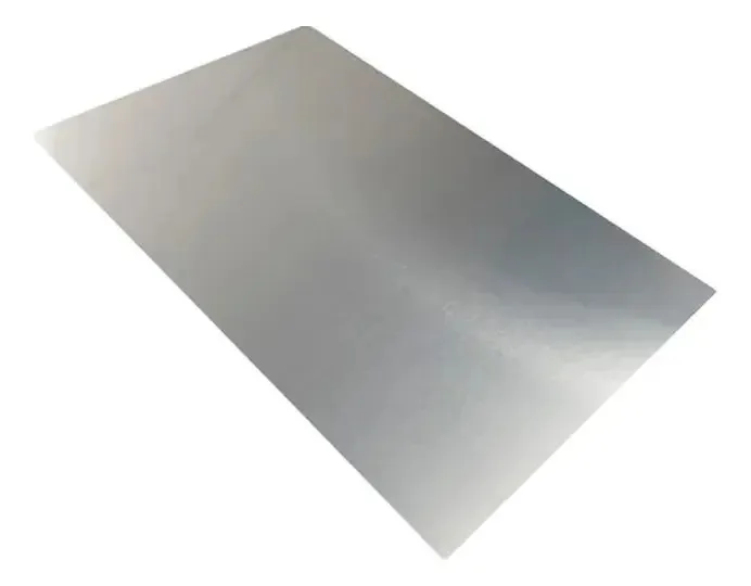 Placa de alumínio sublimável prateada 40x60