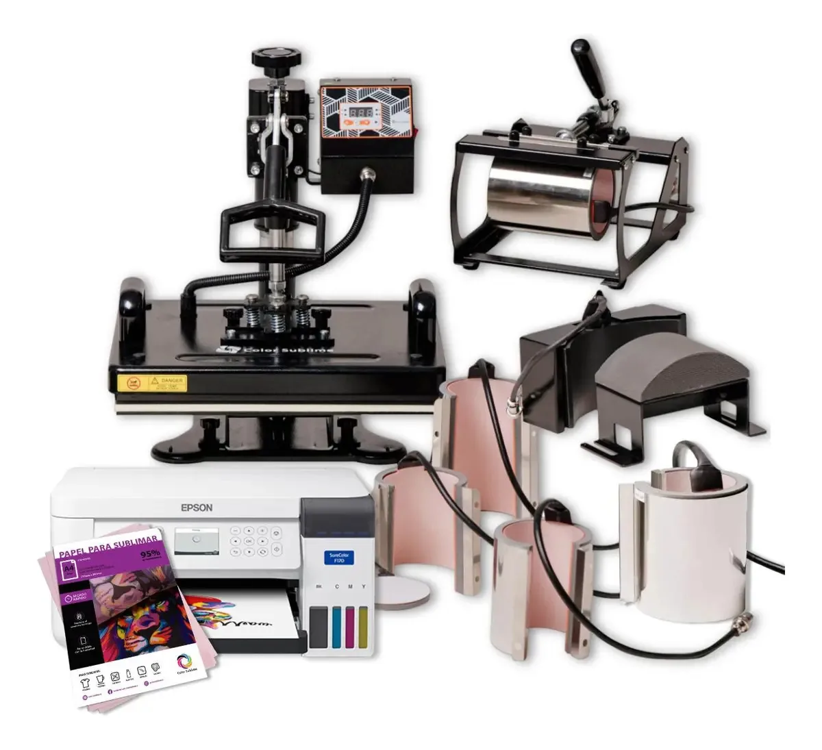 Prensa Multifuncional 8em1+epson F170+ Papel+ Resistência
