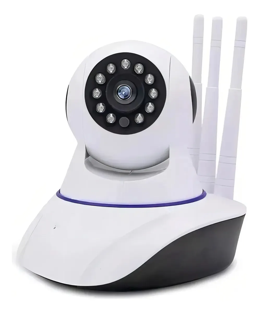 Camera Segurança Ip Wifi 3 Antenas App Ipc360 Hd 360