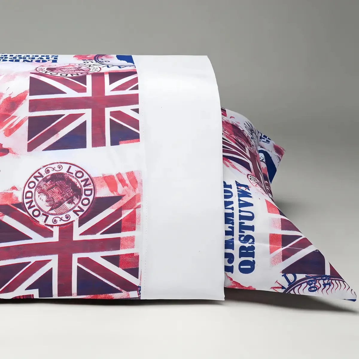 Jogo Cama Lençol London Solteiro Percal 3pçs Azul Marinho