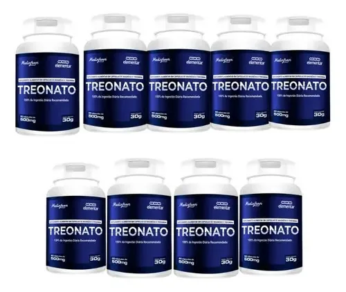 Kit 9 Magnesio Treonato 300cápsulas Treonato Medinfarm 500mg