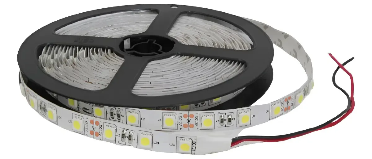 Fita Led 2835 Smd 60 Led 5metros12v Ip20 2700k Branco Quente