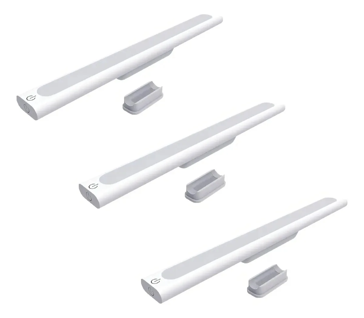 3 Luminárias Led 35 Cm Multiuso Brilho Ajustável Cabo Usb