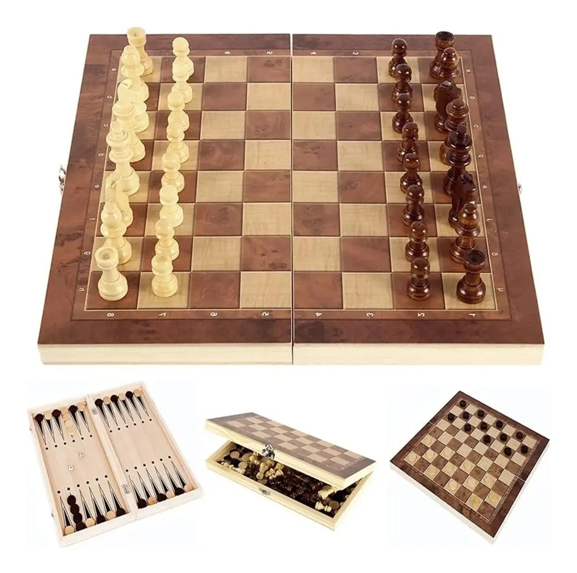 Jogo de xadrez, Jogos de xadrez de madeira