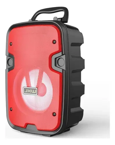 Caixa Som Bluetooth Kms-2002 Suporte Celular Fm2 Vermelho