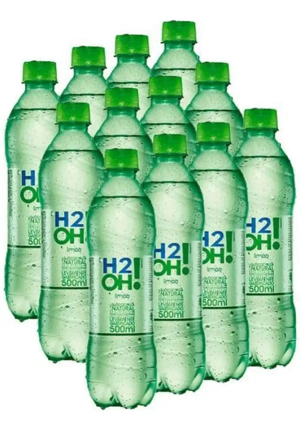 Kit Com 12 Refrigerantes Limão H2o 500ml