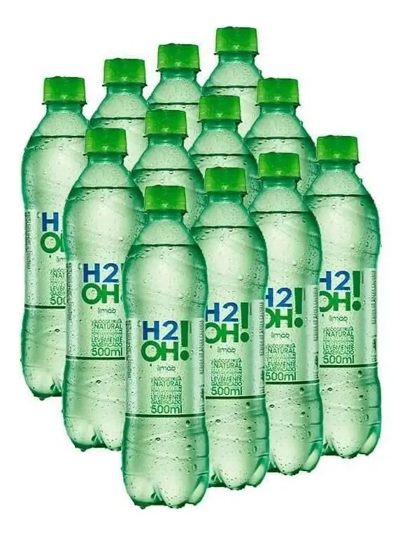 Kit Com 12 Refrigerantes Limão H2o 500ml