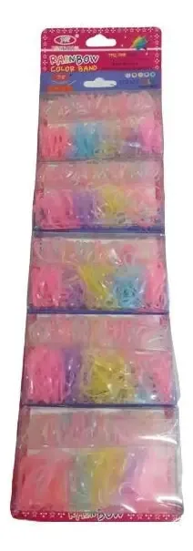 Kit 3 Cartelas Com 5 Pacotes Xuxinha Elásticos De Silicone FR