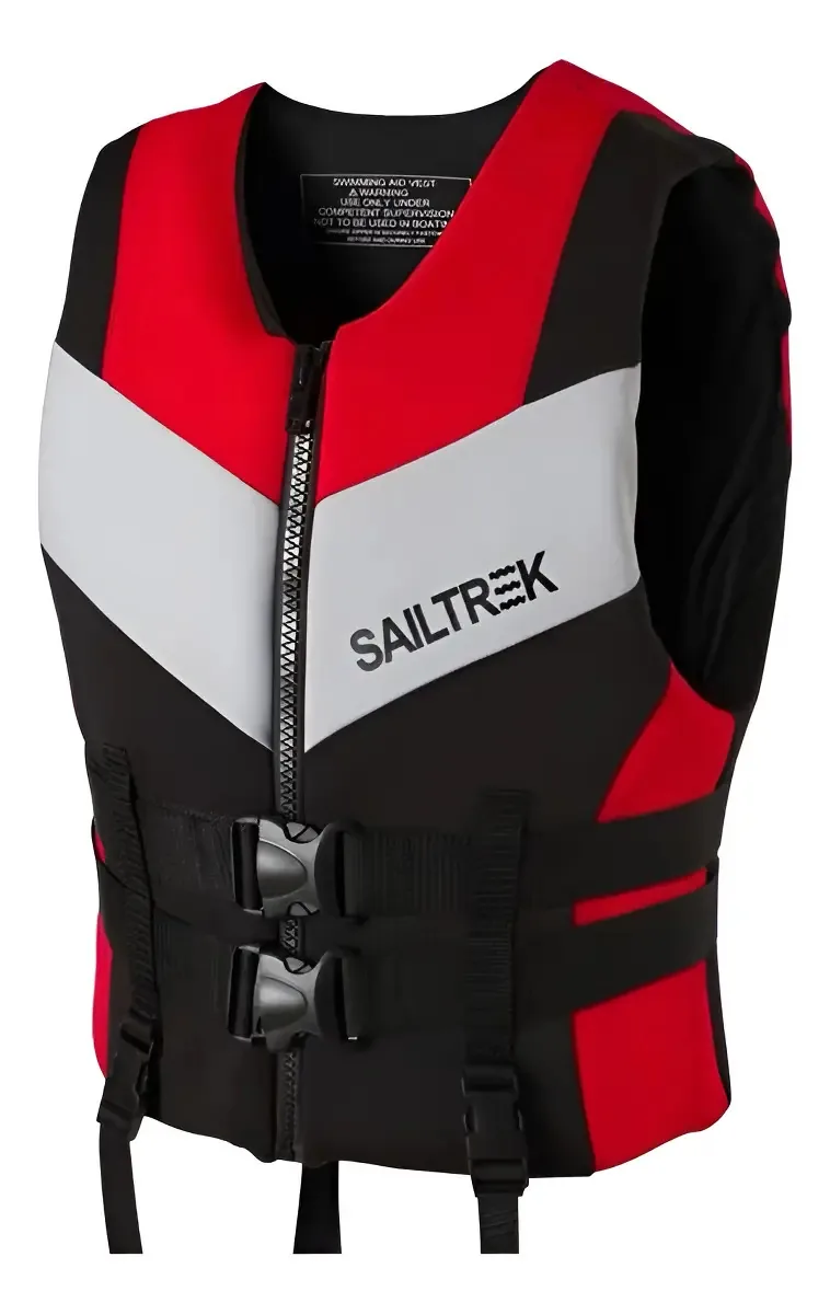 Colete salva-vidas de neoprene Life Wakeboard Locking vermelho tamanho XL