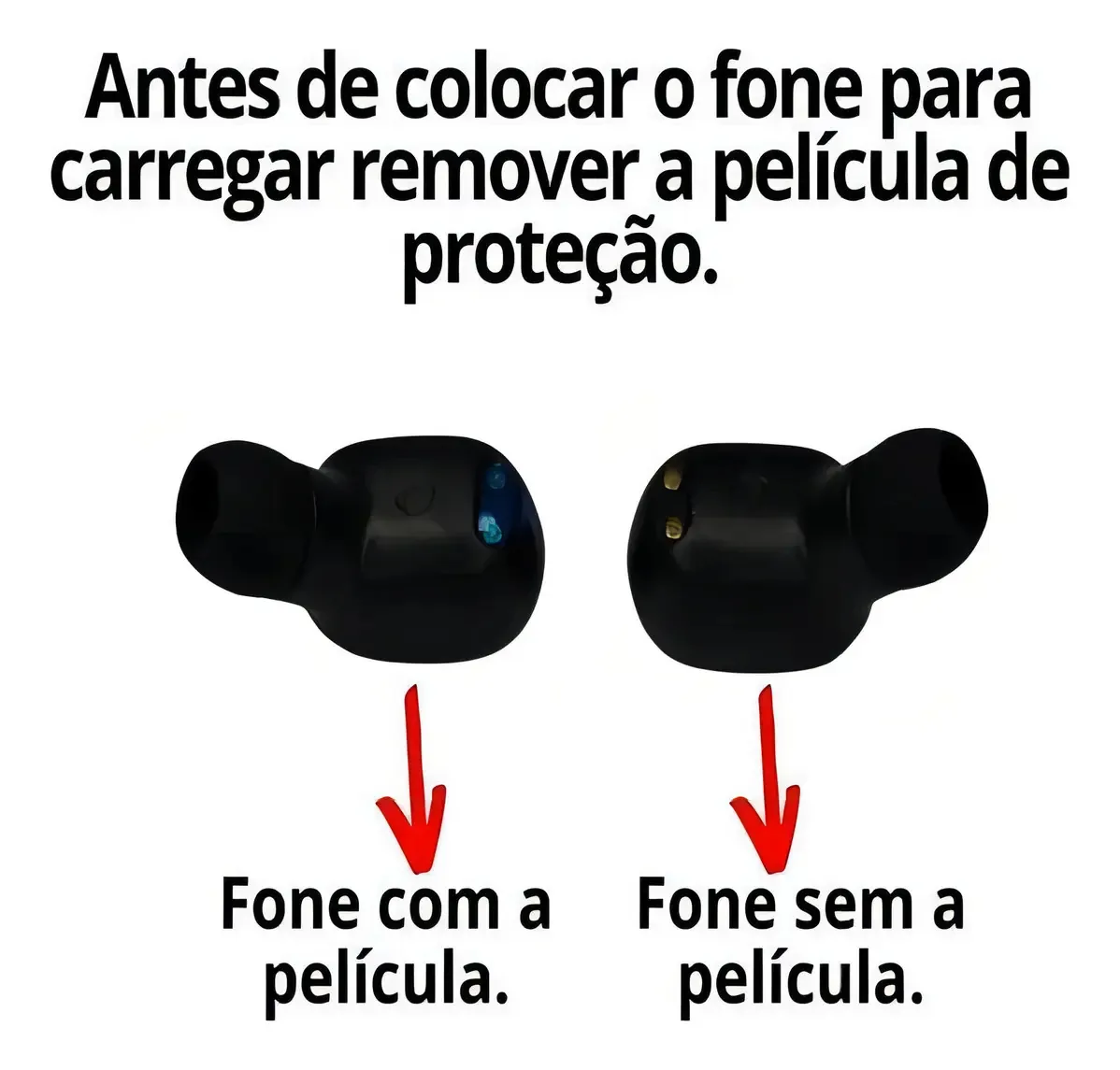 Fones Ouvido Sem Fio Wireless Preto Para Redmi 10a