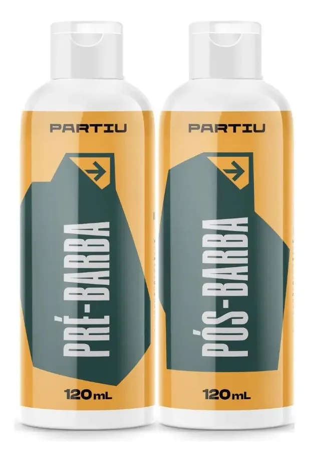 Kit Pré-barba 120ml + Pós-barba 120ml Vigor Partiu