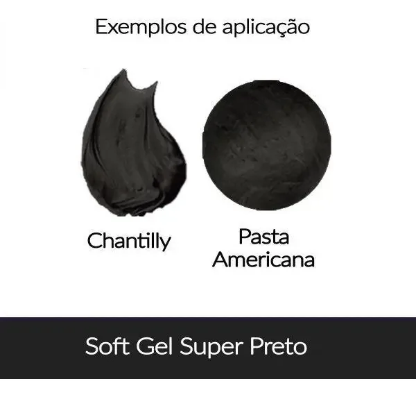 Corante Soft Gel Preto Confeitaria 25g