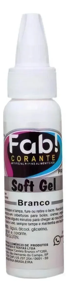 Corante Em Gel Branco Confeitaria 25g Fab