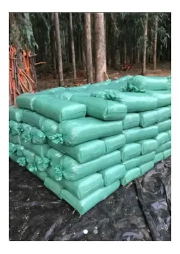 100un Saco Para Silagem 52x110 200micras + 100 Abraçadeiras Cor Verde