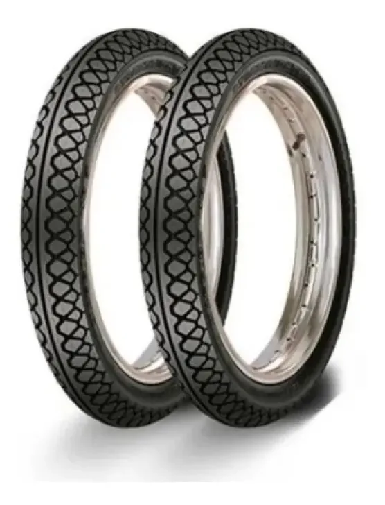 Pneus Biz Pop 80/100-14 + 60/100-17 Street + Camaras Ar