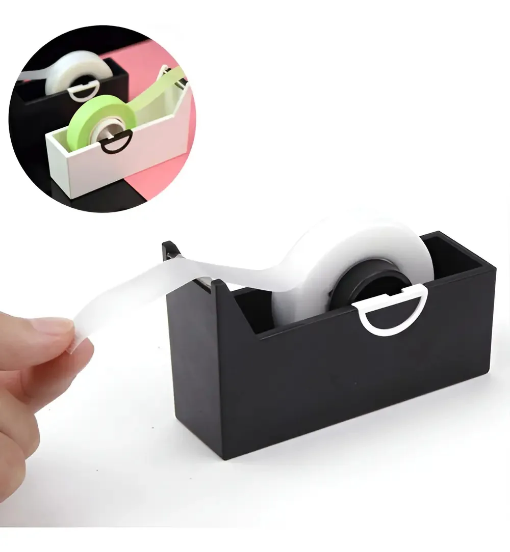 Dispensador Cílios Plástico/Aço Suporte Preto Para Extensão