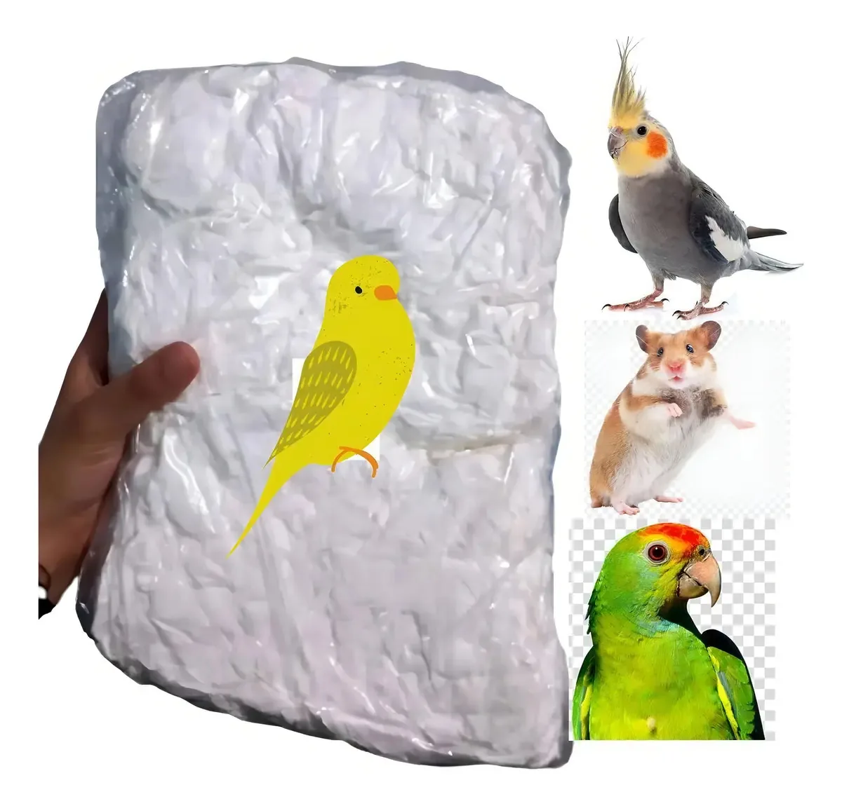 300g Forração Neutra Hamster Roedores Substitui Serragem
