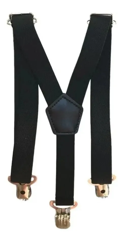 Kit Suspensório E Gravata Infantil Atacado Cor Preto