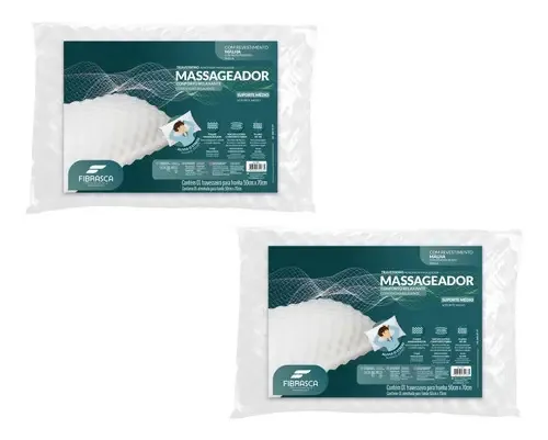 Kit 2 Travesseiro Anti Stress Massageador Relaxante Fibrasca
