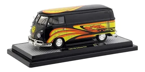 Miniatura Volkswagen Kombi 1960 1:24 Preto Metal M2 Machines