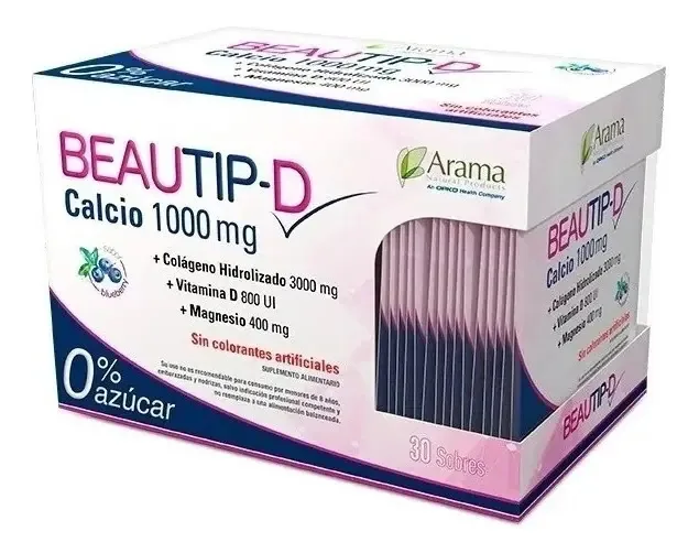 Beautip-D Cálcio, Colágeno, Vitamina. Serviço agrícola.