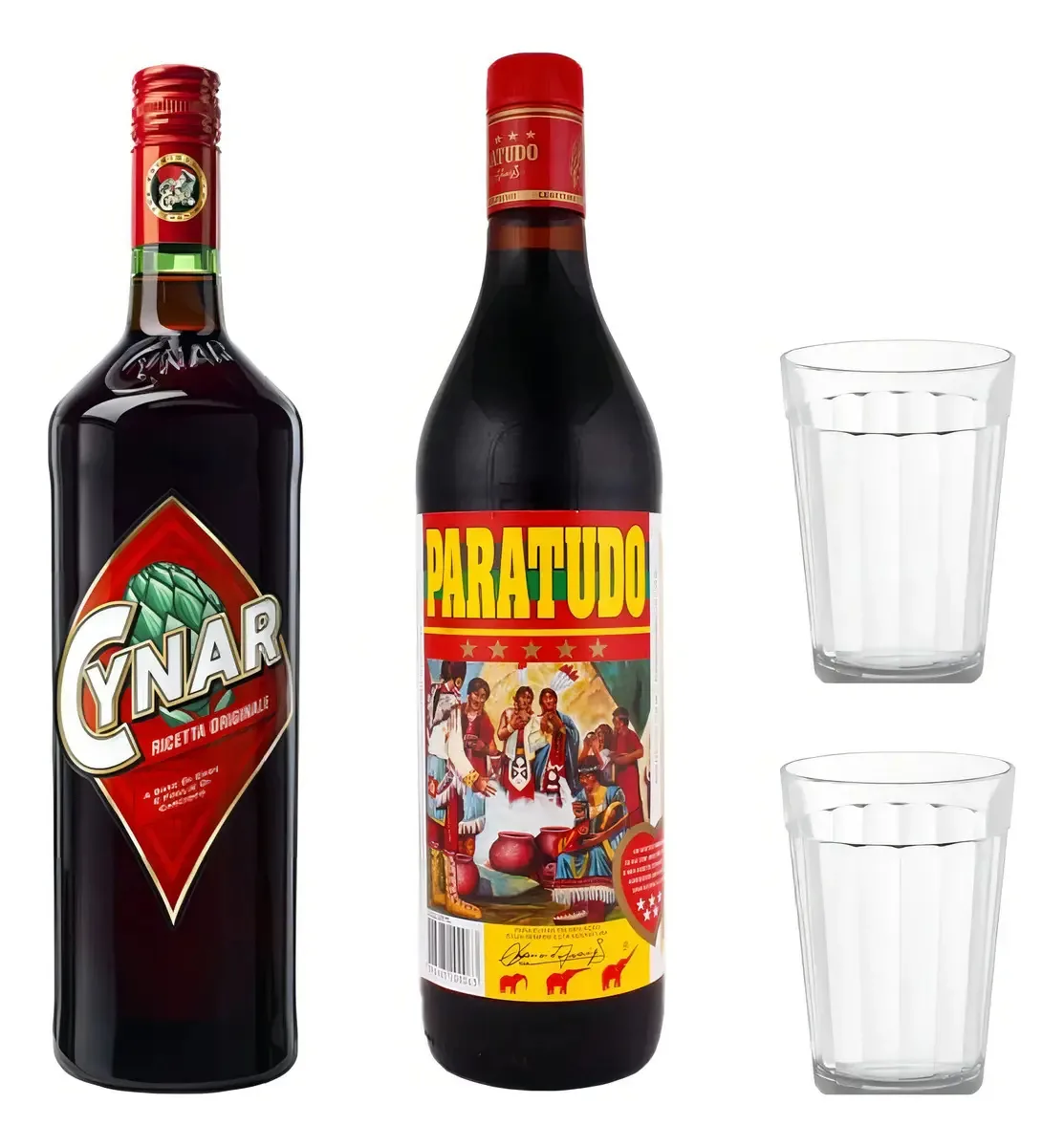 Aperitivo Cynar 900ml + Paratudo 900ml Raizes Amargas