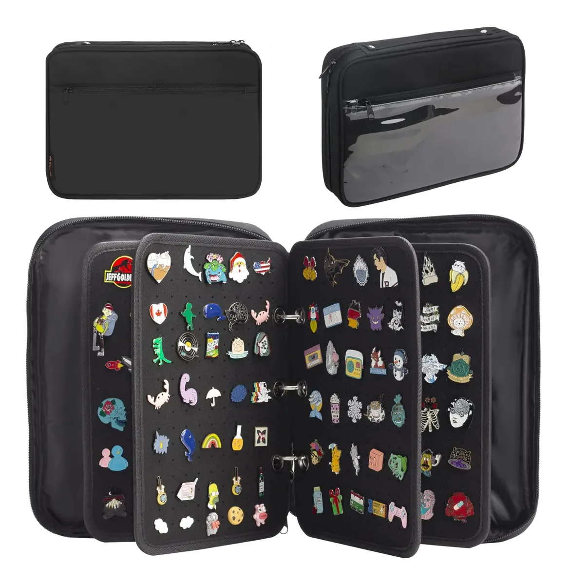 Estojo de Transporte Páginas Esmaltadas Organizador de Pine