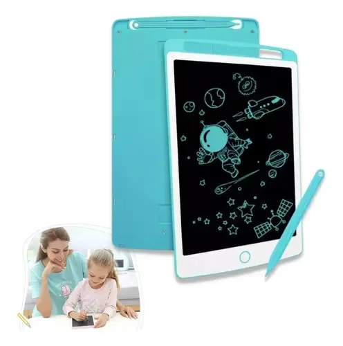 Tablet Infantil Lousa Mágica Tela Lcd De Escrever E Desenhar Cor Azul
