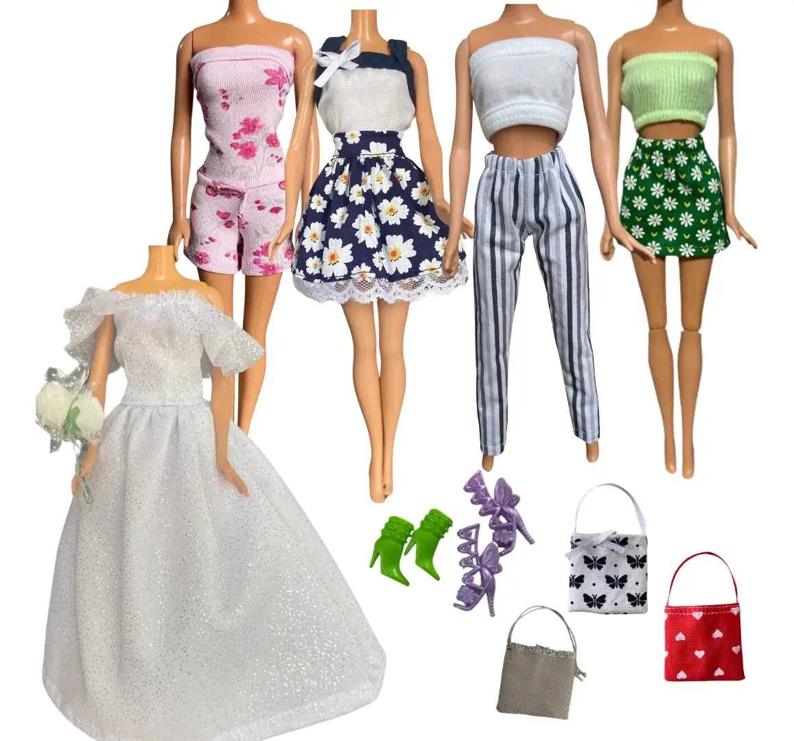 Super Kit Com 10 Itens Para Bonecas Roupas E Acessórios