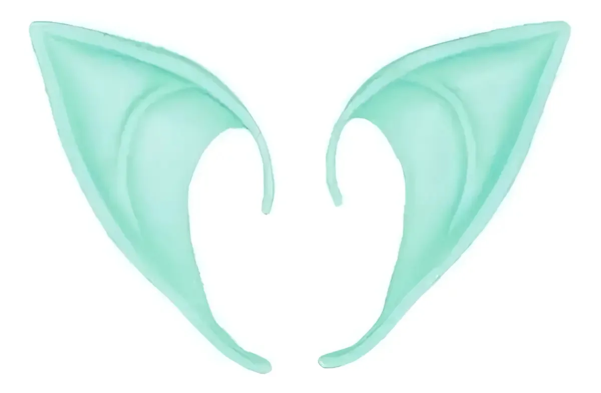Orelhas De Elfo Elf Ears Verde Neon Para Cosplay e Carnaval