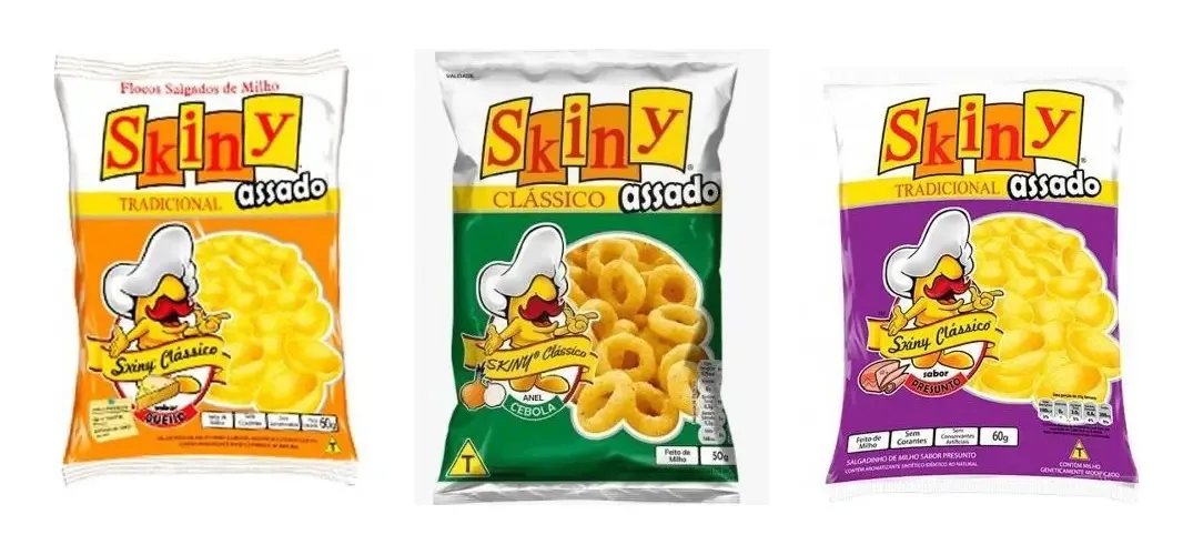 10 Un Salgadinho Skiny Variados- 38gr