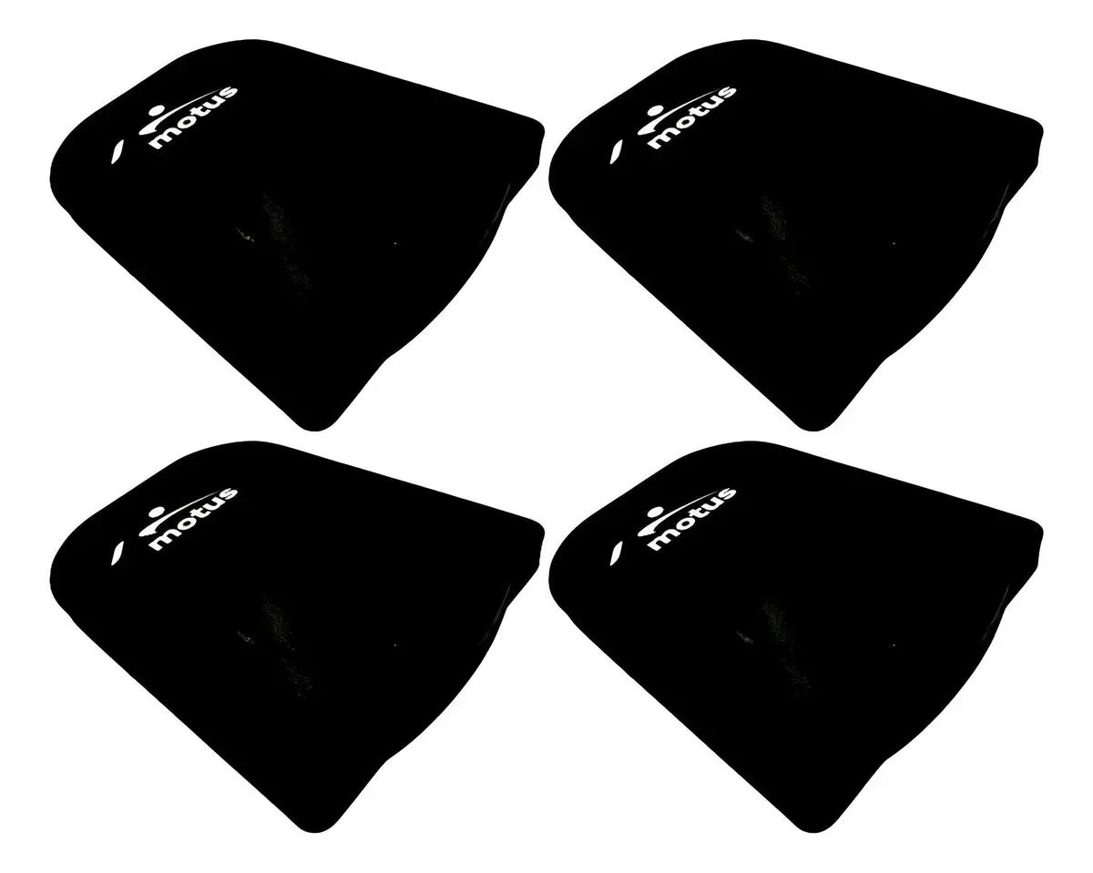 Kit 04 Pranchas De Natação Em Eva Resistênte Encaixe Mãos Cor Preto