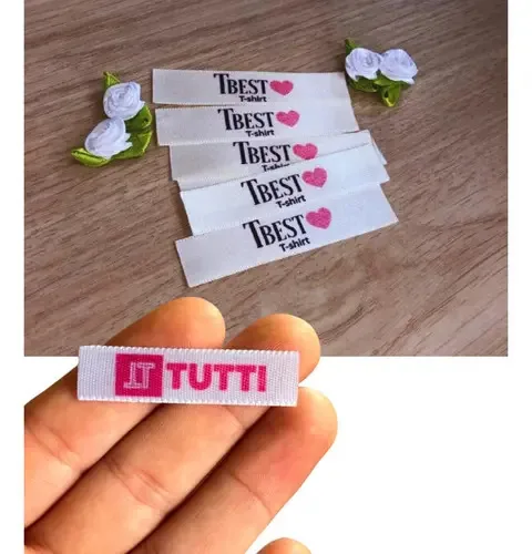 Etiquetas Para Roupas 1x3cm Personalizada Kit 1.000 Unidades