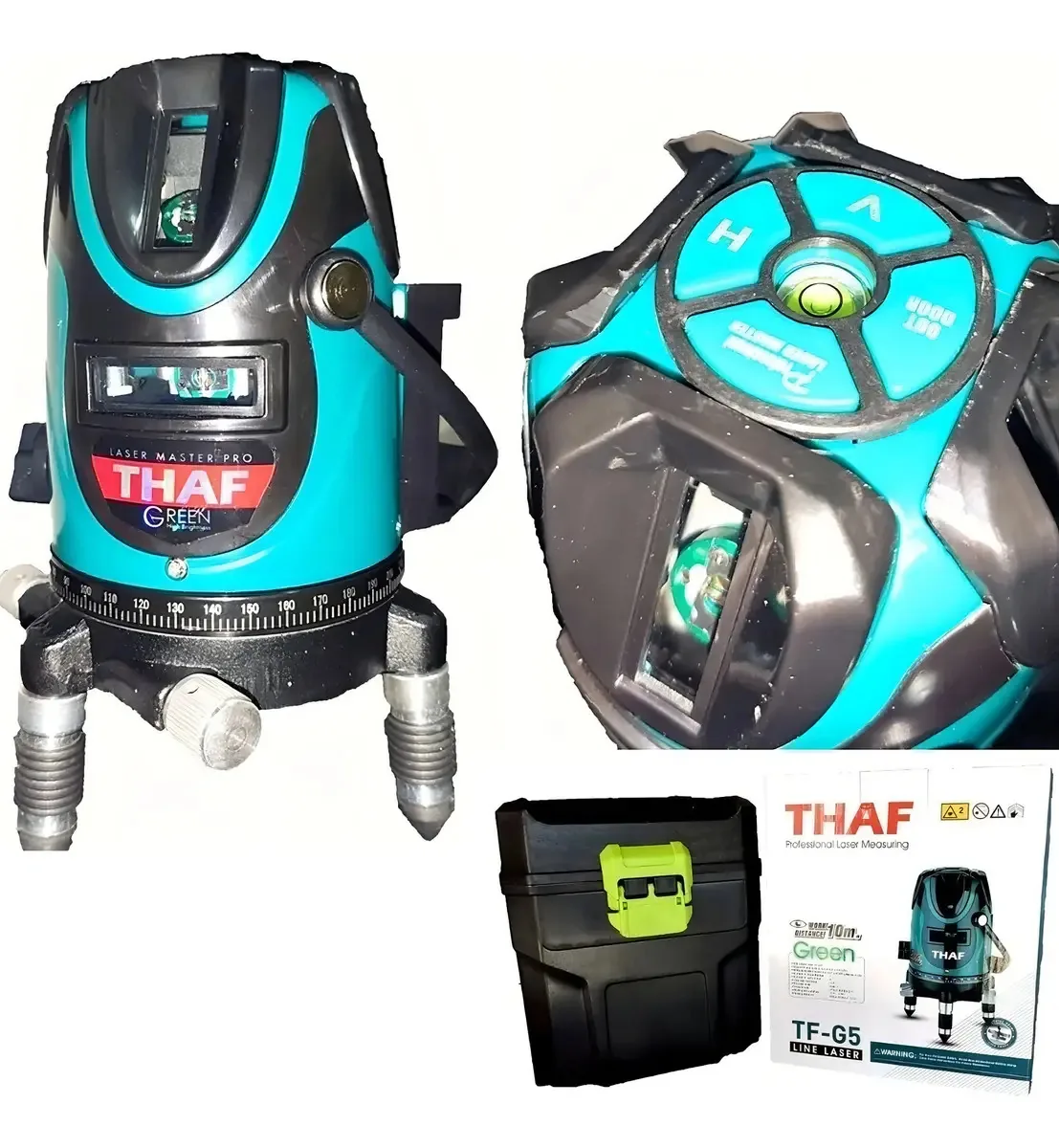 Nível Laser Verde 5 Linhas 360º 3d